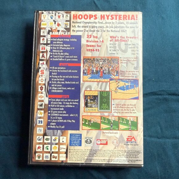 Coach K College Basketball Vintage Video Game (Sega) - Picture 2 of 5